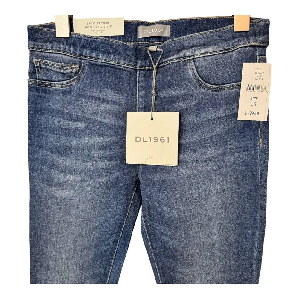 DL1961 Girls Candy Pull-On Denim Leggings Balboa Wash NWT Size 16